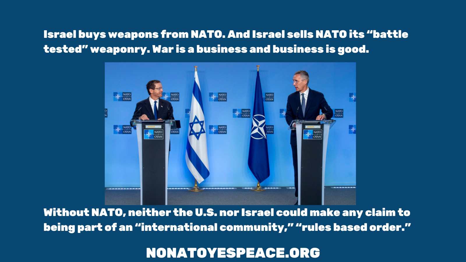 Graphics, Flyers, Letters, Videos – No NATO / Yes Peace